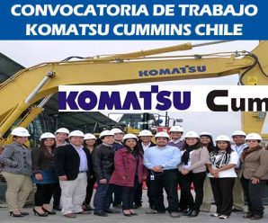 CONVOCATORIA DE TRABAJO JUNIO 2018 EN KOMATSU CUMMINS CHILE
